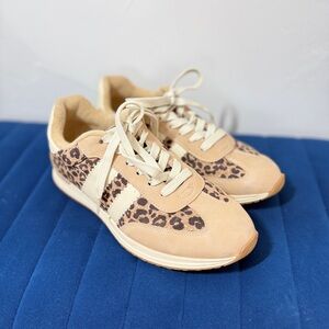 Dolce Vita Leopard Suede Sneakers, NEW, 9